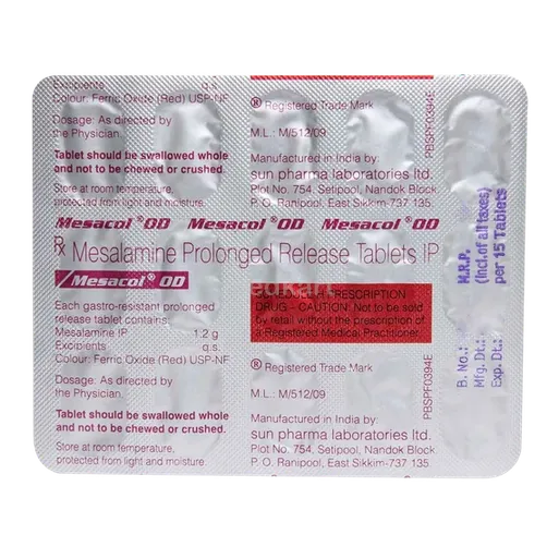 mesacol od tablet 15's
